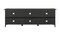 TV Stand with Adjustable Shelves for TVs up to 70" in Black Finish